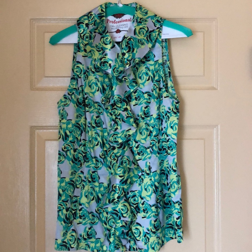 Sleeveless Floral Top